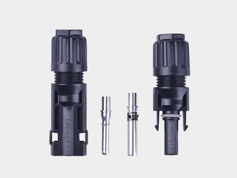Original compatible MC4 male female solar panel connector, IP68 waterproof lockable anti-reverse plug, silver-plated copper terminal, TÜV & CE approved PV DC quick connector