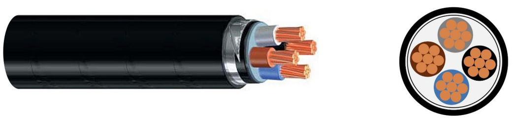 N2XBY Cable Cross Section