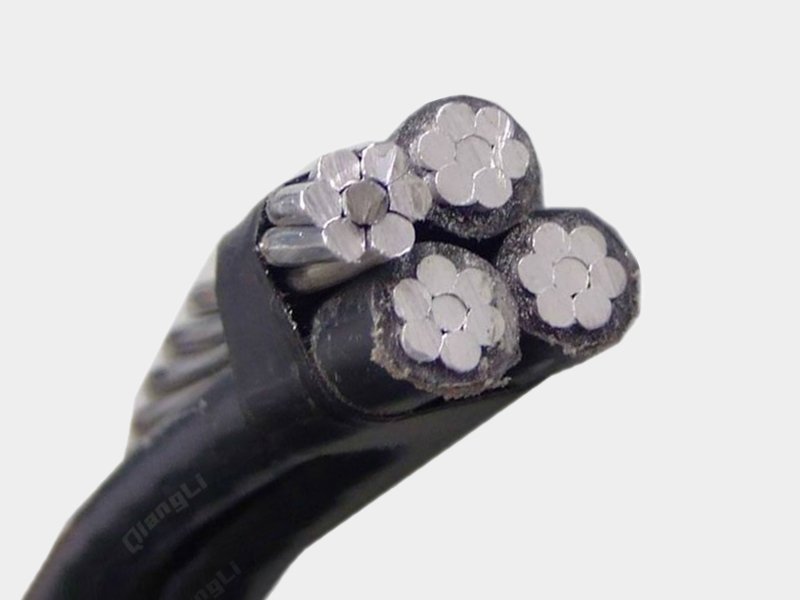Quadruplex Overhead Service Drop ABC Cable, XLPE Insulated Aerial Bundled Overhead Wire